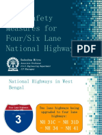 Road safety measures for multilane highways