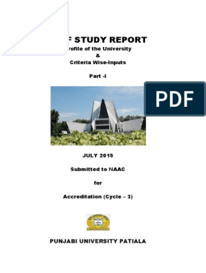 SSR PunjabiUniversityPatiala PartI MSP-2.9.15-final | PDF 