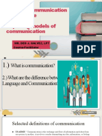 Defining Communication & Language