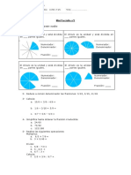 9no Mini Parcialito Operaciones Con Fracciones
