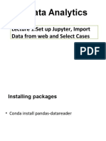 Lecture 1:set Up Jupyter, Import Data From Web and Select Cases