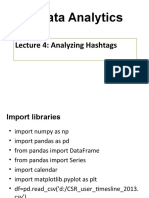 Lecture 4: Analyzing Hashtags