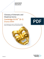 558045 Glossary of Dramatic and Theatrical Terms