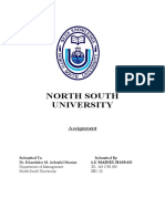 North South University: Assignment