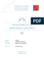 Mediciones de La Resistencia Electrica Dalence Rodrigo PDF