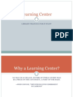 Learning Center: Library Training For It Staff