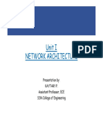 Unit I Network Architecture: Presentation By: Kaythry P. Assistant Professor, ECE SSN College of Engineering