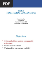 Unit V Traditional Applications: Presentation By: Kaythry P. Assistant Professor, ECE SSN College of Engineering