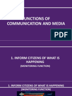 Functions of Communication and Media