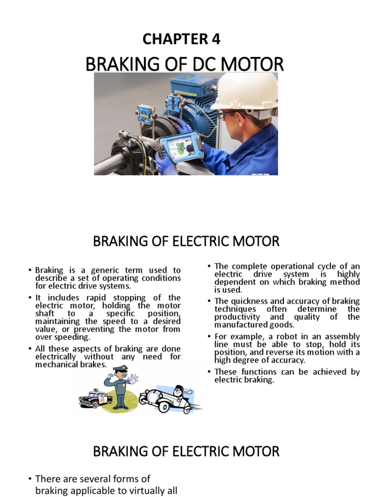 Chapter 4 DET50063 BRAKING OF DC MOTOR PDF Electric Motor Brake