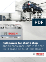 Full Power For Start-Stop and All Consumer Units in The Car - S5 EFB and S6 AGM From Bosch