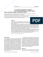 Observational Study in Adult Hypopituitary Patients With Untreated Growth Hormone Deficiency - Socio-Economic Impact and Health Status