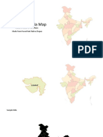 India Map: Made From Powerpoint Native Shapes Resize - Recolor - Add Effects