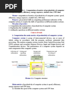 Laboratory Work 1 Computation of Metrics of Productivity of Computer System