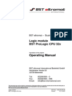Operating Manual: Logic Module BST Prologic Cpu 32X