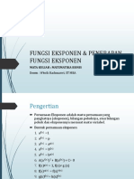 FUNGSI EKSPONEN & PENERAPAN FUNGSI EKSPONEN Rev