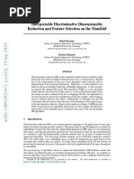 Interpretable Discriminative Dimensionality Reduction and Feature Selection On The Manifold