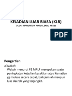 Kejadian Luar Biasa (KLB)