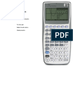 HP Calculators: HP 39gs Solving Equations