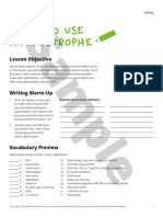 Writing Sample Apostrphe