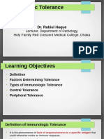 immunologic tolerence - dr