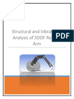 Structural and Vibrational Analysis of 5DOF Robotic Arm