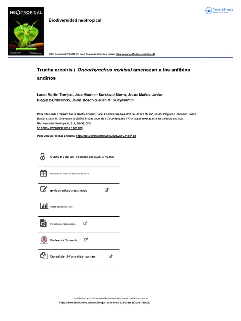 La+trucha+arco+iris+ (+oncorhynchus+mykiss+) +amenaza+a+los+anfibios ...