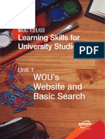 Learning Skills For Uni Studies U1