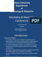 Emory University Department of Gynecology & Obstetrics: Morbidity & Mortality Conference