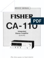 Fisher CA110 Service Manual (EN)