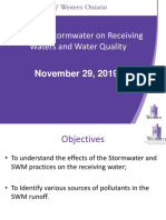 November 29 2019 Effetcs of Stormwater on Receving Waters