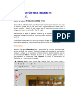 Recortar Imagen en Photoshop
