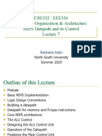 CSE332 / EEE336 Computer Organization & Architecture MIPS Datapath and Its Control