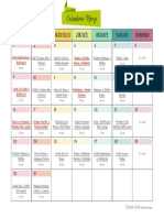Calendario de Actividad Física PDF