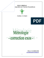 Métrologie - Correction Exos