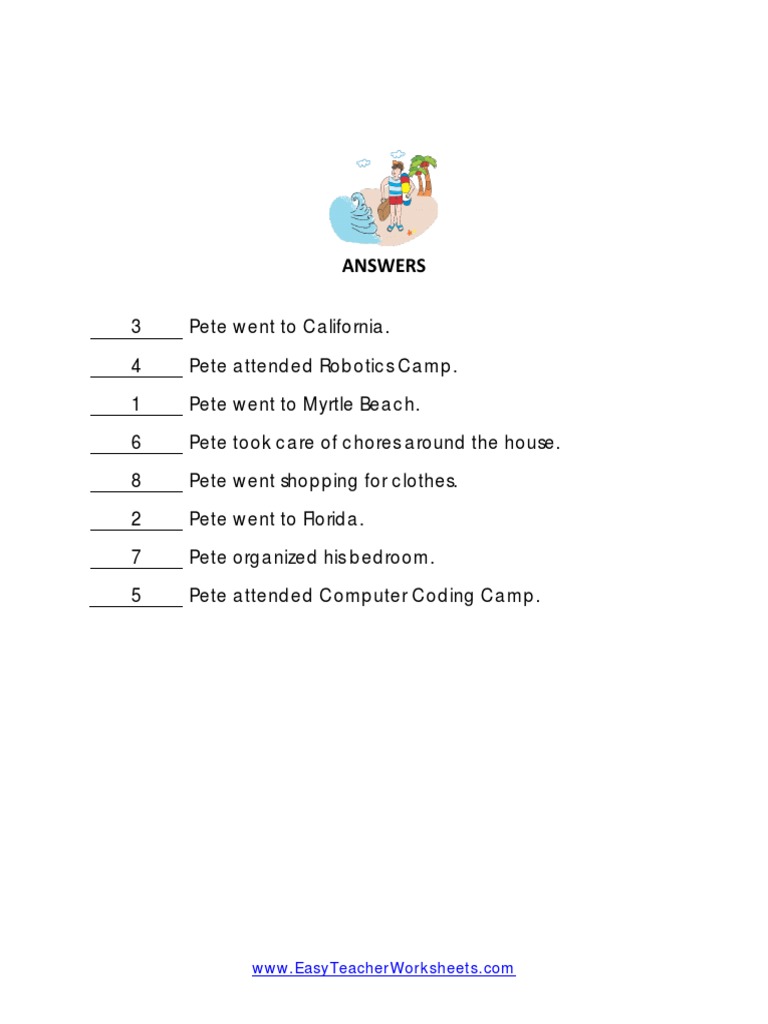 Summer Camp Activities and Answers | PDF | Games & Activities | Social ...