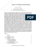 Fixed Wing Modular UAV Preliminary Structural Design