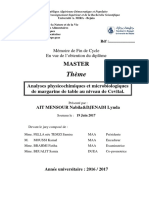 Analyses physicochimiques et microbiologiques de margarine de table au niveau de Cevital (1).pdf