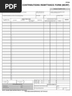 FPF060 Membership Contributions Remittance Form (MCRF)