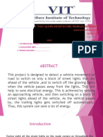 Street Light That Glows On Detecting Vehicles Movements: Ece2010-Control Systems SLOT:G1+TG1