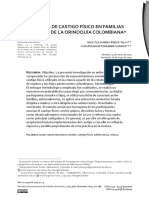 Experiencias de Castigo Fisico en Familias de La Region de La Orinoquía Colombiana