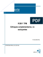 RCM y TPM Enfoques Complementarias No Excluyentes