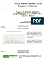 SALUD MENTAL COMUNITARIA COVID19 SantaCruz Bolivia