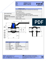 Payal polypropylene PVC Three Way Ball Valve, Size_ 1_ To 2.5_,32 Mm To 75mm - PDF Catalogue