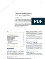 Chirurgie Des Diverticules Pharyngo-Œsophagiens PDF