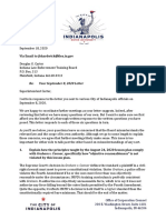 Indiana Law Enforcement Training Board Letter To Superintendent Carter