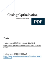 Casing Optimisation: For Injection Molding