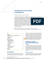 Traitement Des Perforations Oesophagiennes