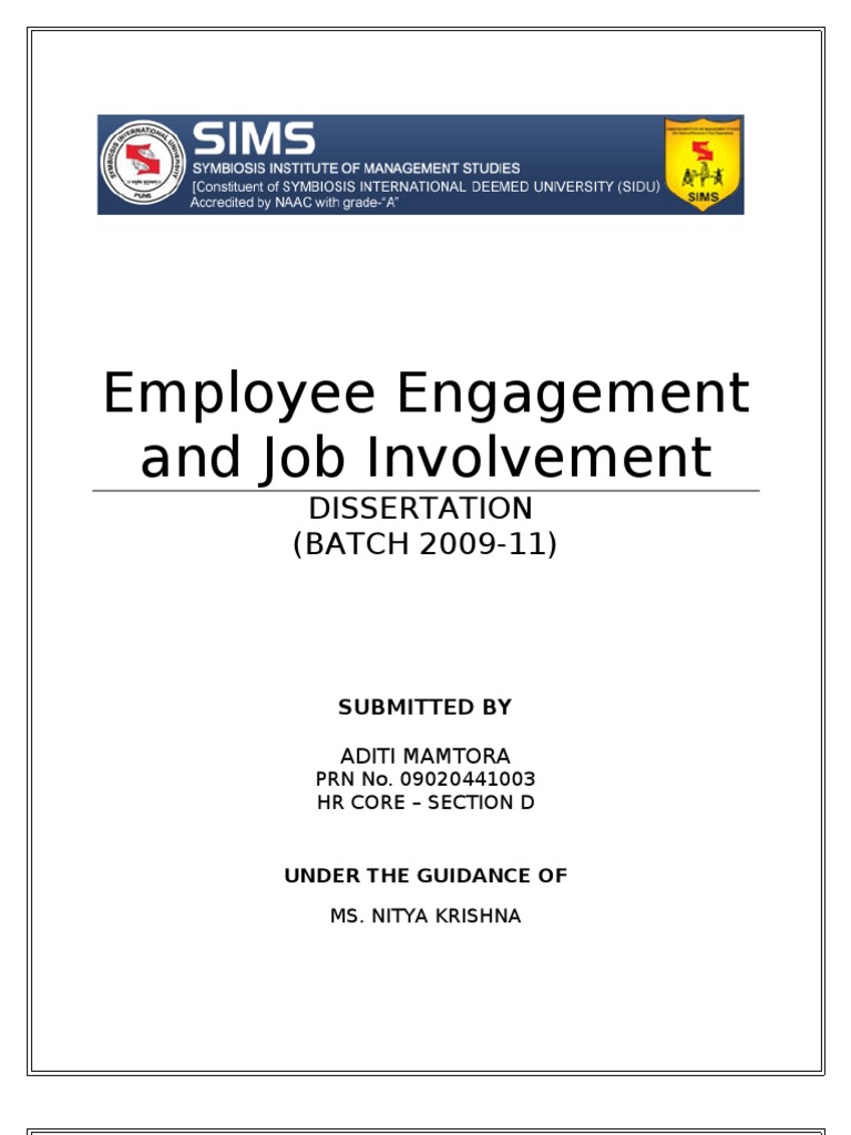 employee engagement dissertation topics