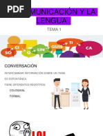 Tema 1 La Comunicación y La Lengua